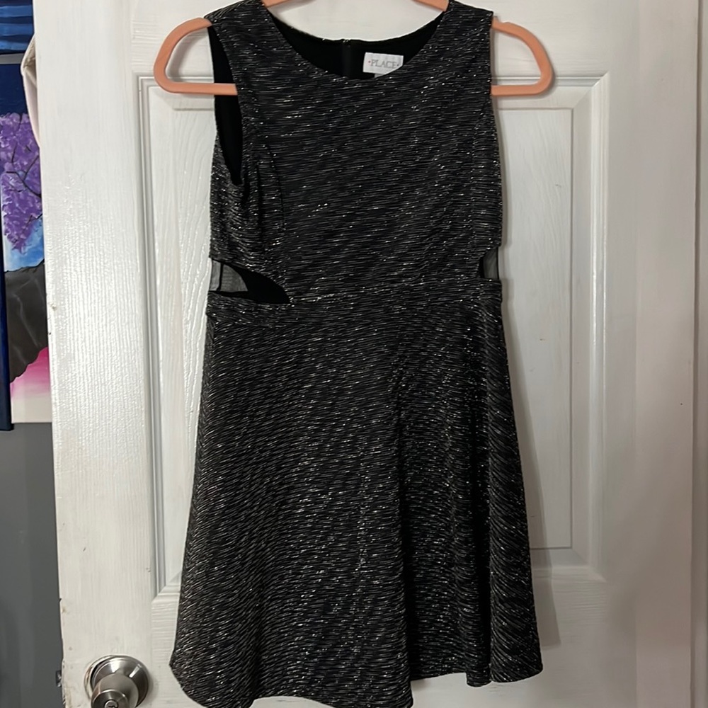 Sliver sparkly dress